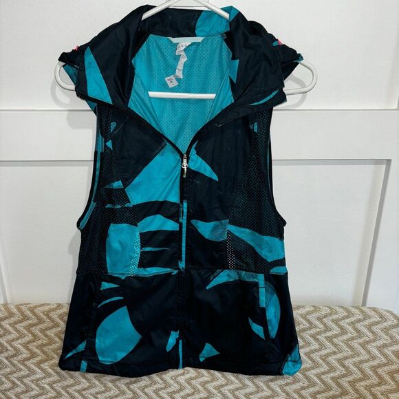 Lululemon Athletica Women's Pack-It Hooded Packable Vest Blue Black Size 4 - Picture 5 of 10